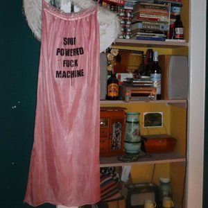 Womens Pink and Black Dress